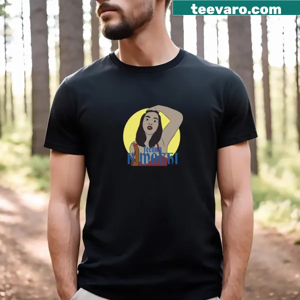T-shirt featuring the phrase Feeling Kimochi in a fun typography style