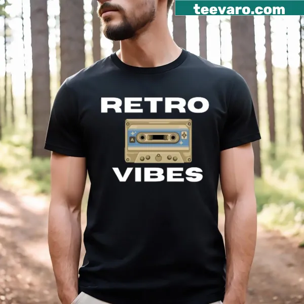 Retro-themed T-shirt celebrating vintage music vibes