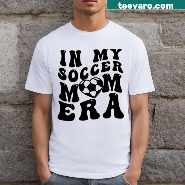 Soccer mom-themed shirt celebrating support for young athletes