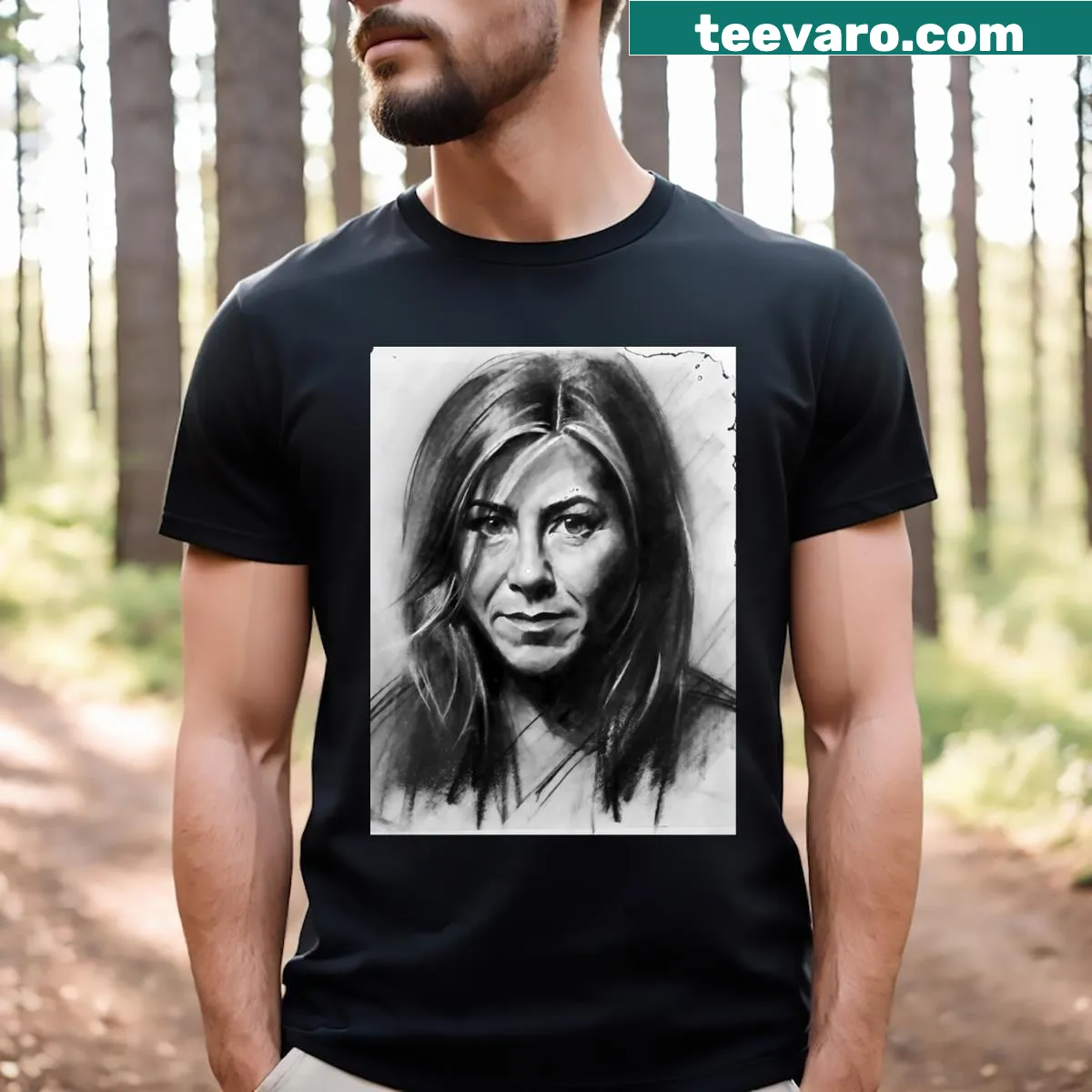 Playful oversized T-shirt inspired by Jenna — on a men's t-shirt