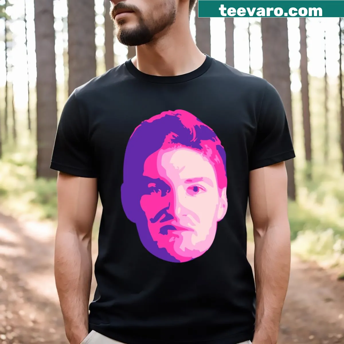 Jordie Barrett All Blacks Rugby T-shirt with bold name print — on a men's t-shirt