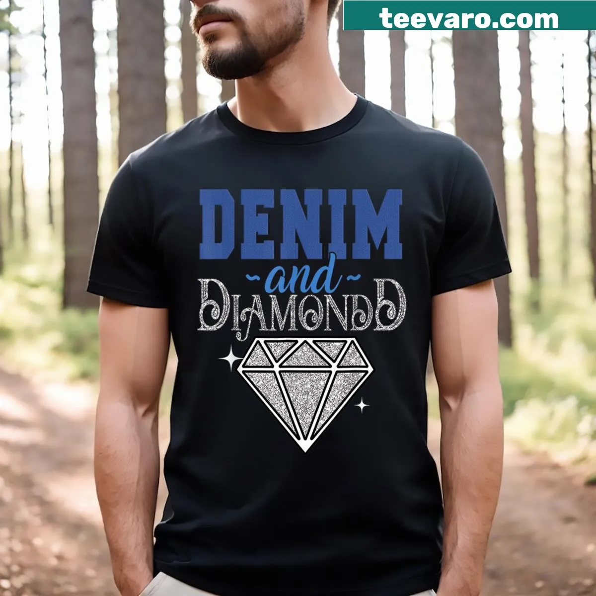 Illustrative Latin dance graphic on a T-shirt — on a men's t-shirt