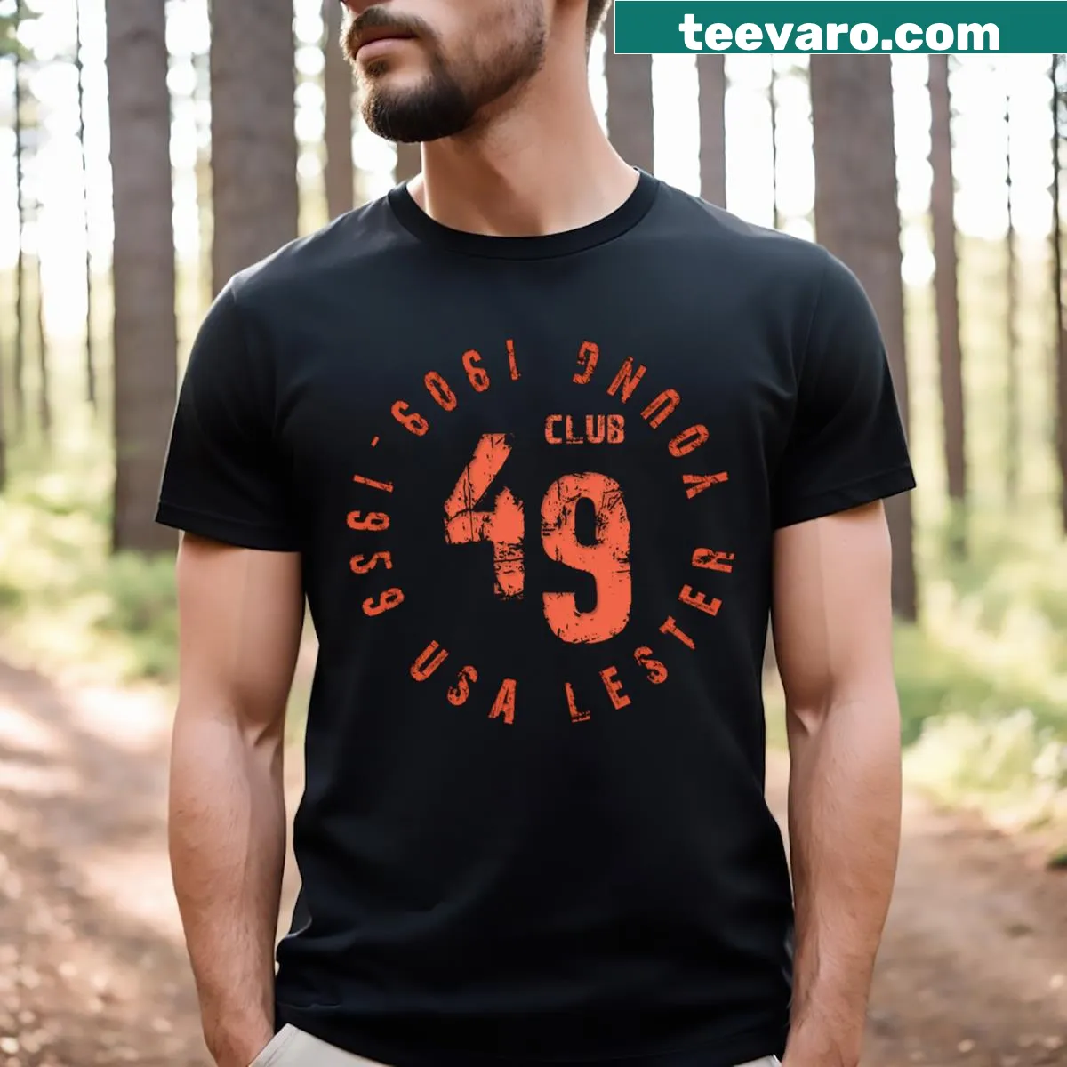 Vintage music tee honoring jazz legend Lester Young — on a men's t-shirt