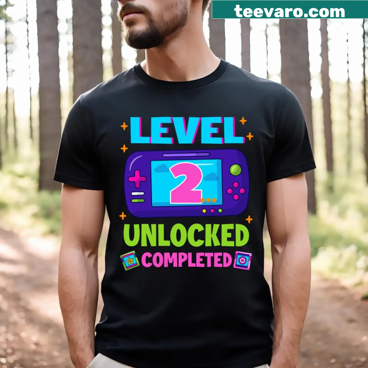 Kids' birthday shirt with gaming theme and playful text — on a men's t-shirt