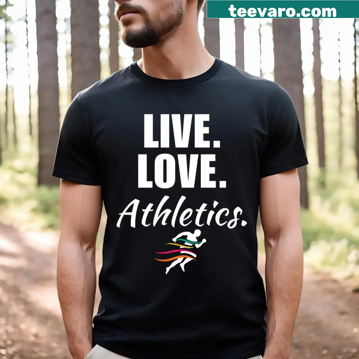 Funny athletics shirt with a motivational saying for parents — on a men's t-shirt