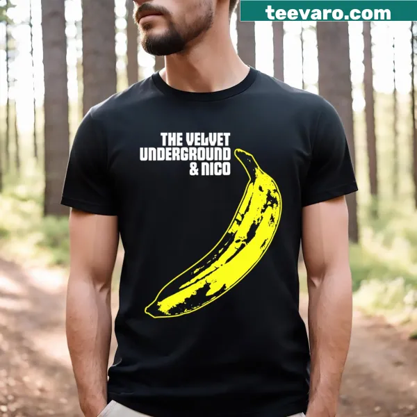Vintage Velvet Underground t-shirt showcasing the band and Nico
