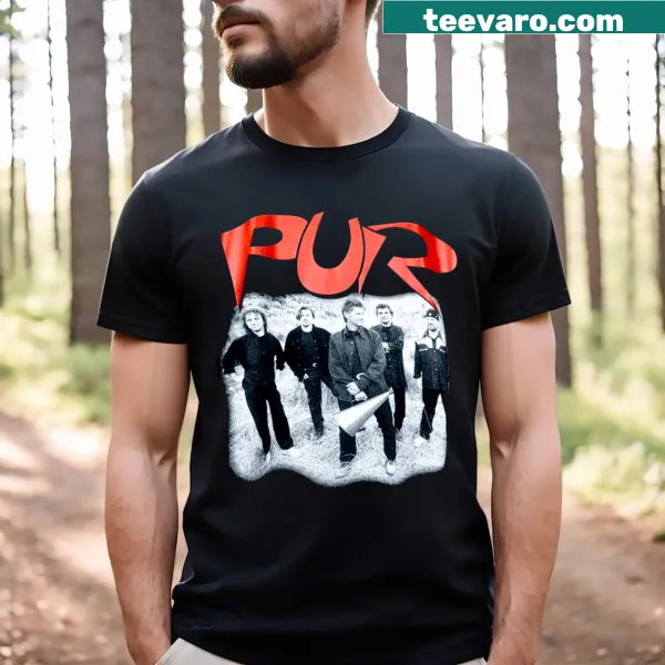 Vintage 1996 Pur band t-shirt design