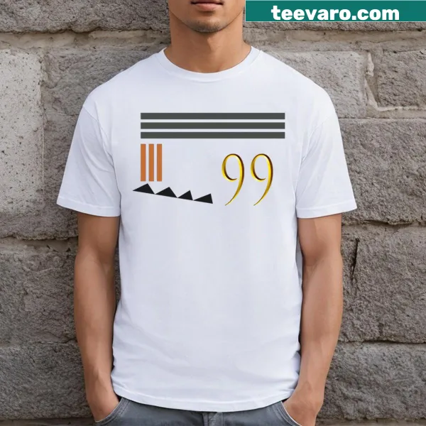 Sporty T-shirt with dynamic typography celebrating sports