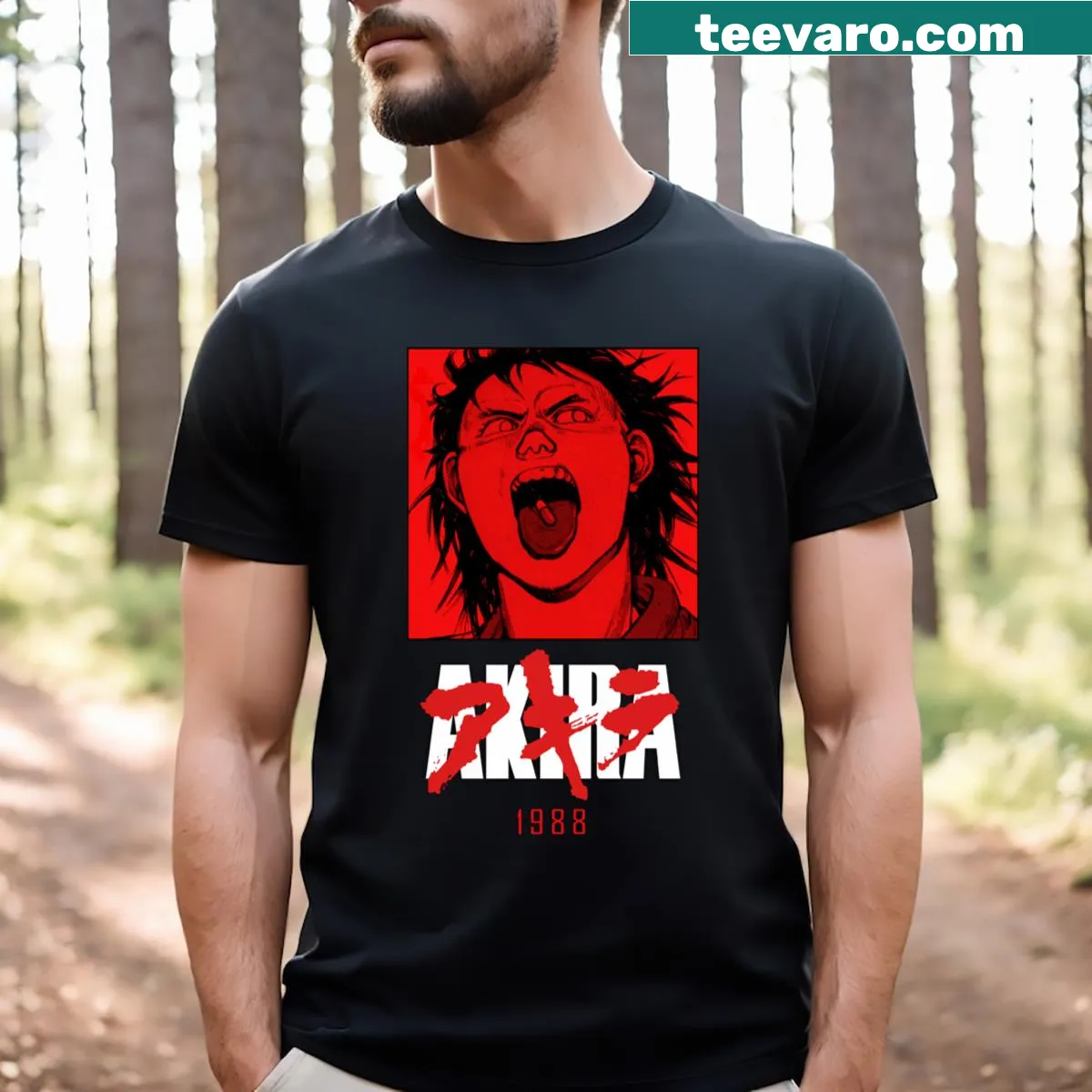 T-shirt featuring Tetsuo from Akira anime — on a men's t-shirt
