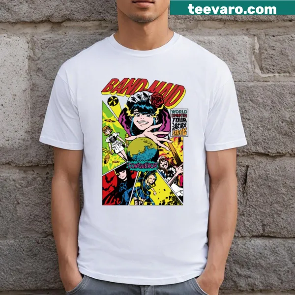 Band Maid T-shirt featuring an illustration of the band logo