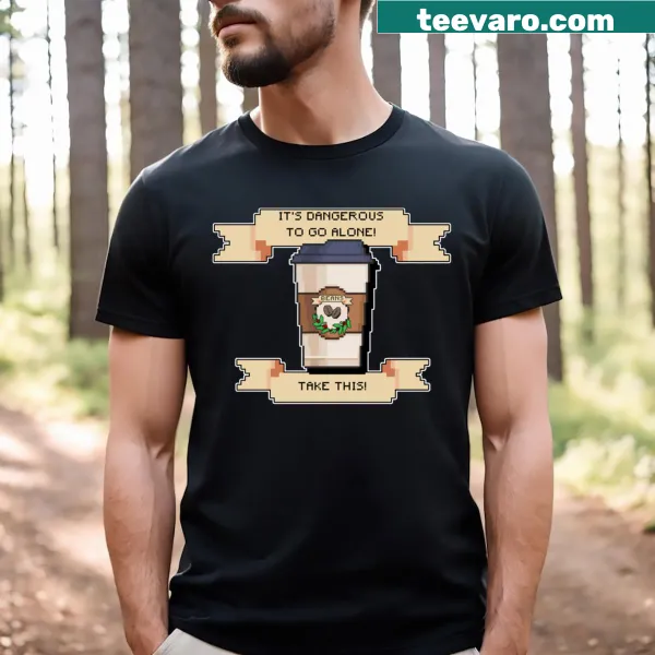 Whimsical illustration of magical beans on a quest in a T-shirt