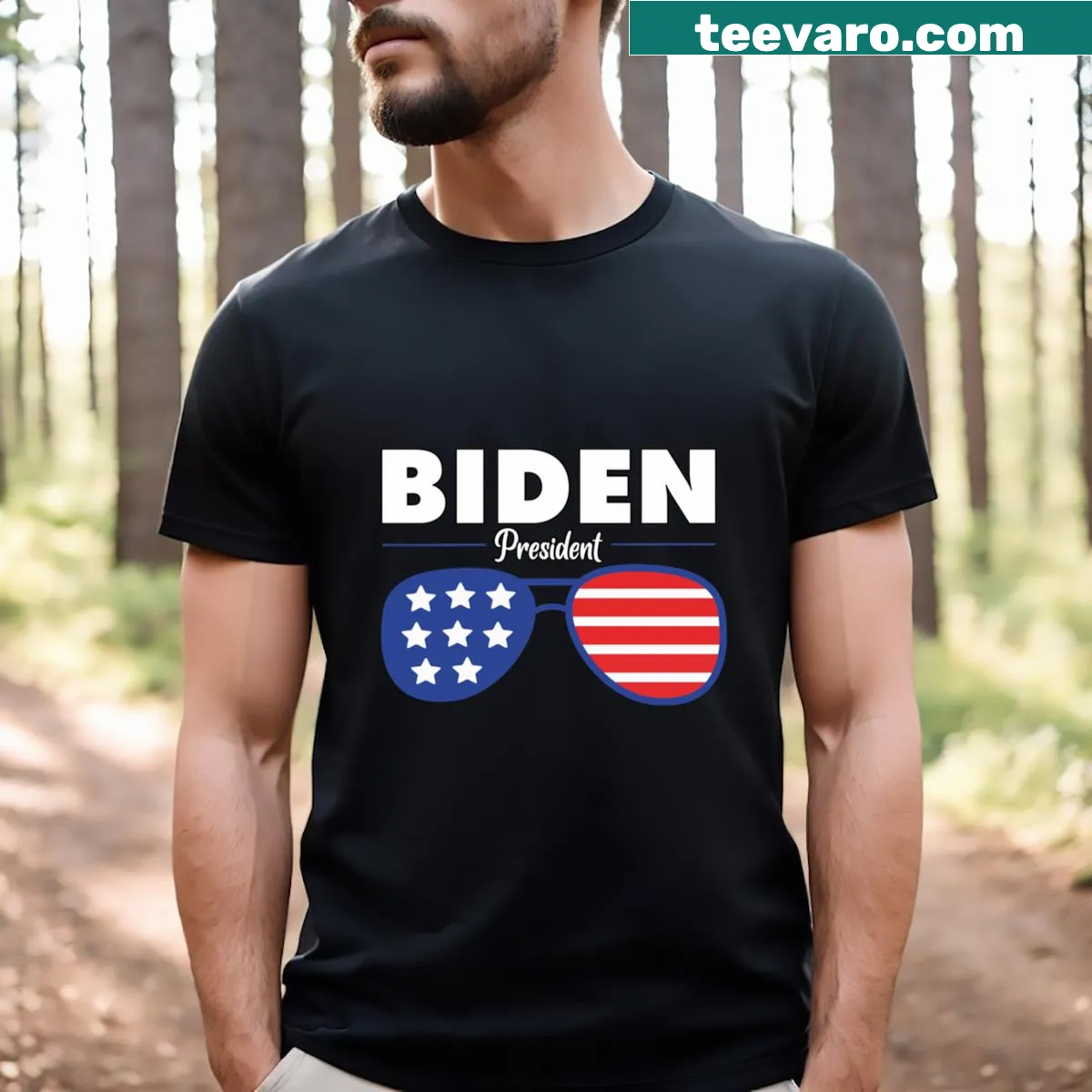 Biden won president 2020 graphic T-shirt — on a men's t-shirt