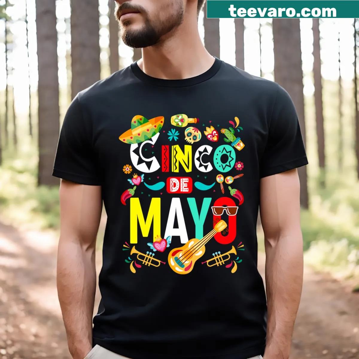 Funny Cinco De Mayo t-shirt for men — on a men's t-shirt