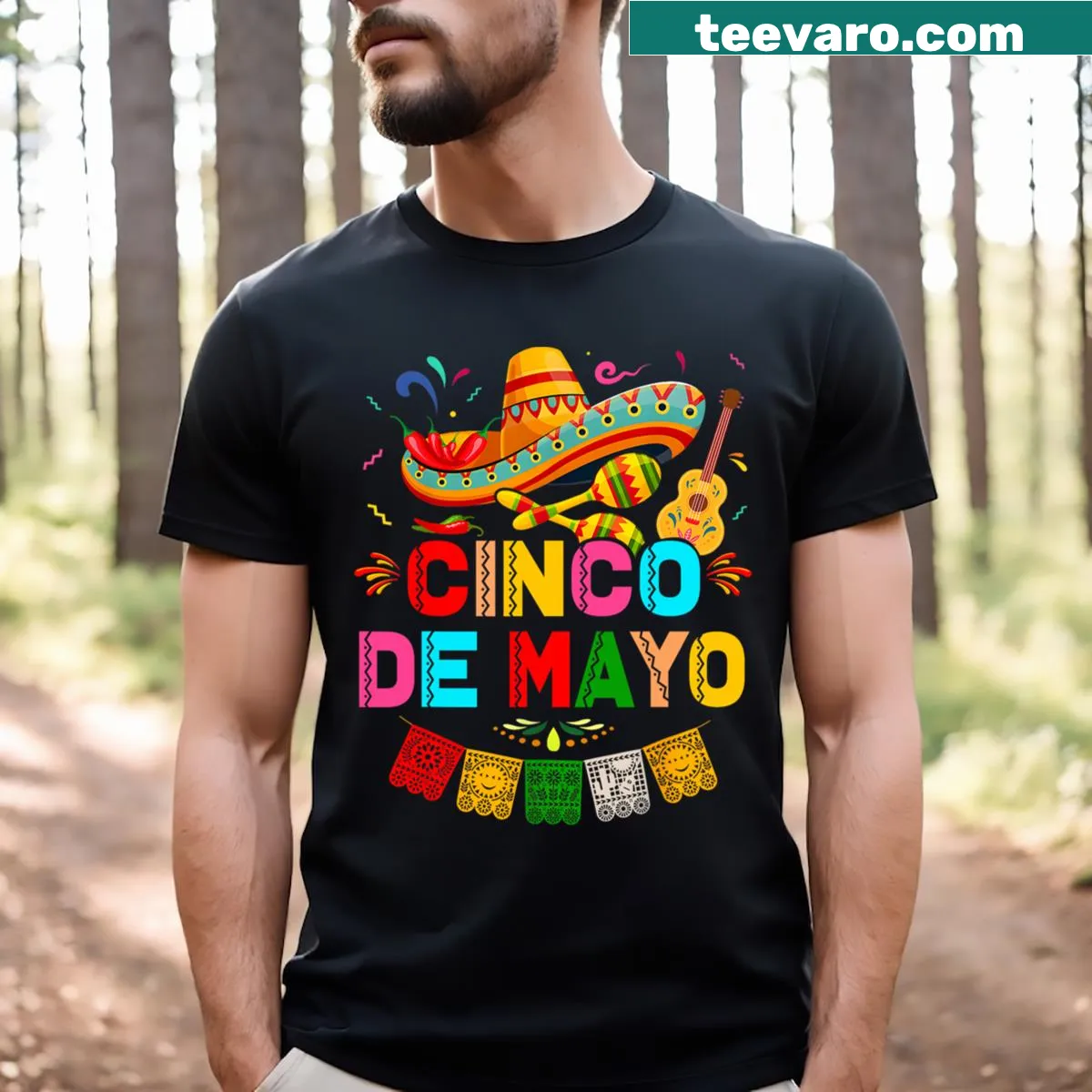 Amusing Cinco De Mayo t-shirt for men — on a men's t-shirt