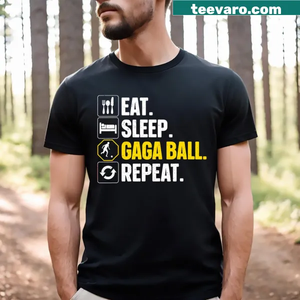 Playful gaga ball art t-shirt for dodgeball players