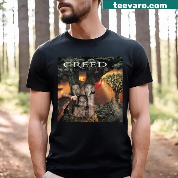 Creed T-shirt with weathered vintage design