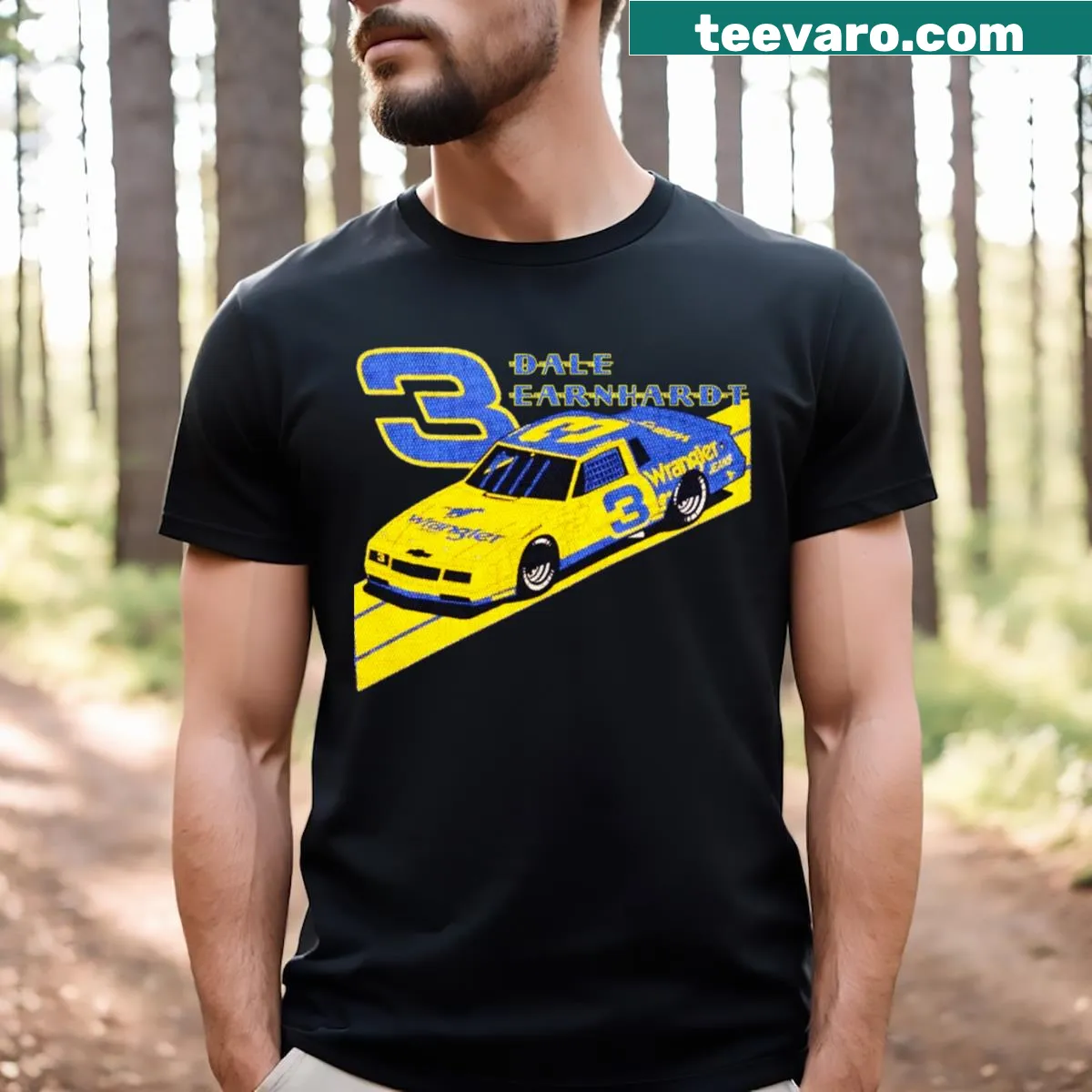 Cartoon graphic T-shirt featuring Dale Wranglin' — on a men's t-shirt