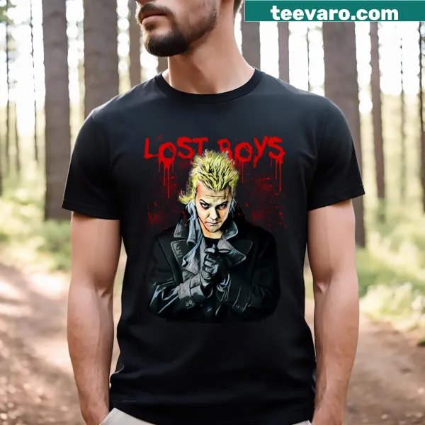 T-shirt featuring David from The Lost Boys in a nostalgic design