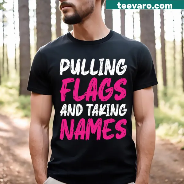 Flag football t-shirt designed for girls with playful wording