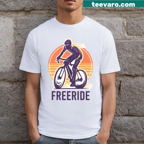 Freeride bicycle t-shirt designed for cycling enthusiasts