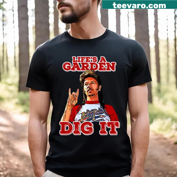 Retro Joe Dirt T-shirt with 'Keep On Rockin'' graphic
