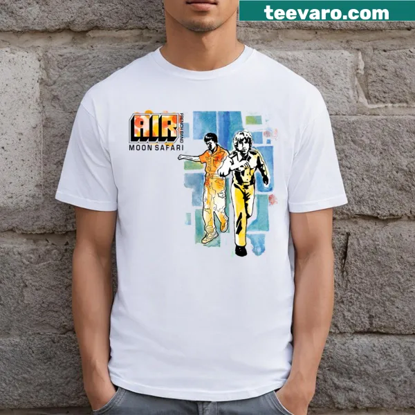 Illustration of a moon and celestial scenery on t-shirt