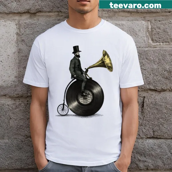 Typography Music Man design on a T-shirt