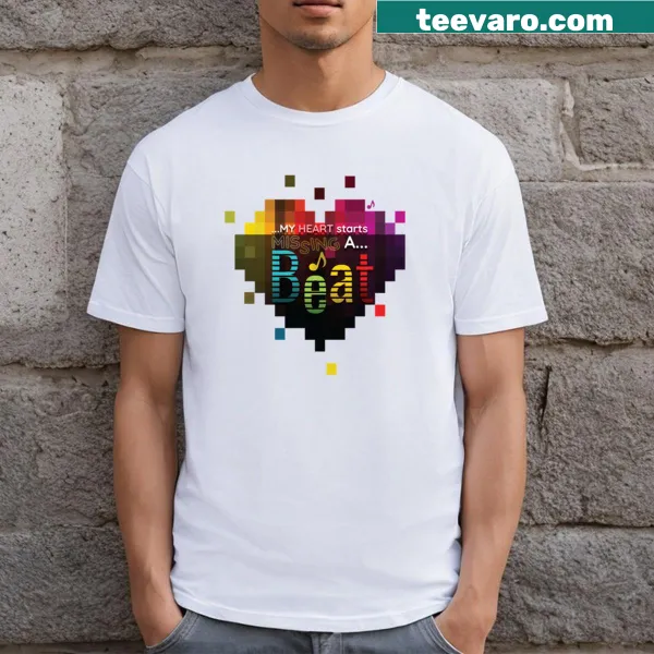 T-shirt featuring design inspired by Pet Shop Boys music
