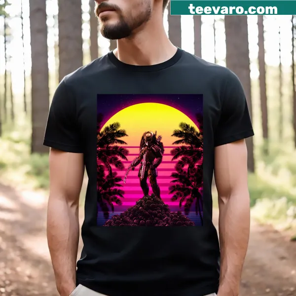 T-shirt featuring a classic image inspired by the Predator franchise