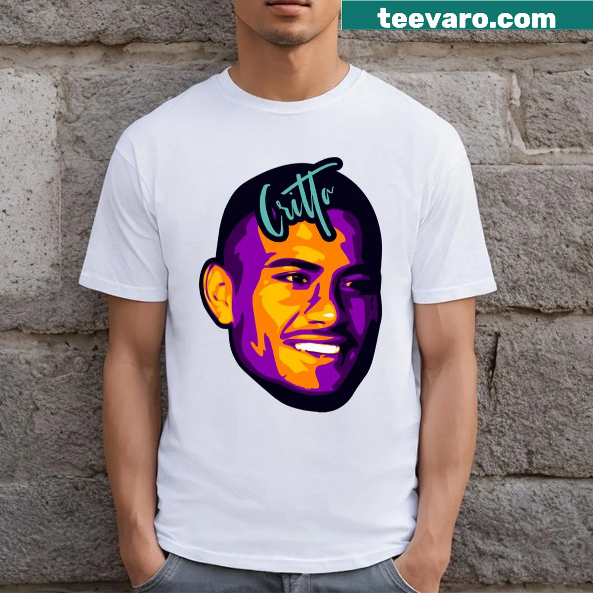 NRL Rugby League T-shirt featuring Stephen Crichton's name — on a men's t-shirt