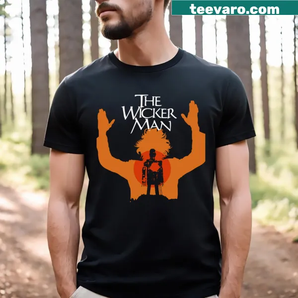 Vintage-style design inspired by The Wicker Man movie