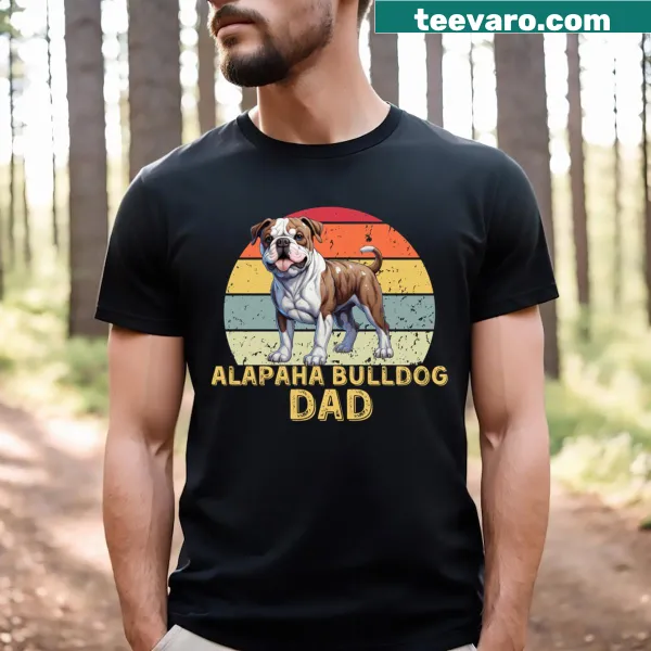 Funny retro design for Alapaha Bulldog dog dads