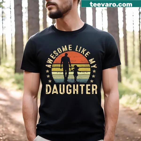 Typography t-shirt celebrating fathers with a proud message
