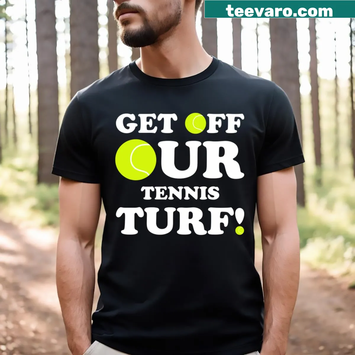 Illustration of sports rivalry on a t-shirt — on a men's t-shirt