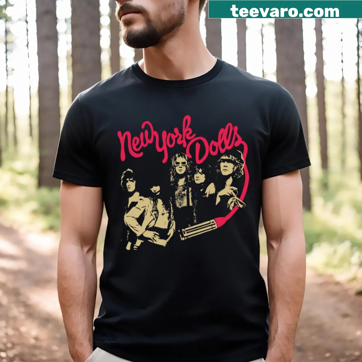 Vintage design celebrating New York on a T-shirt — on a men's t-shirt