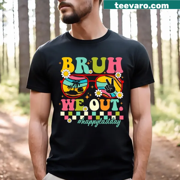Happy last day of school teacher t-shirt with summer text