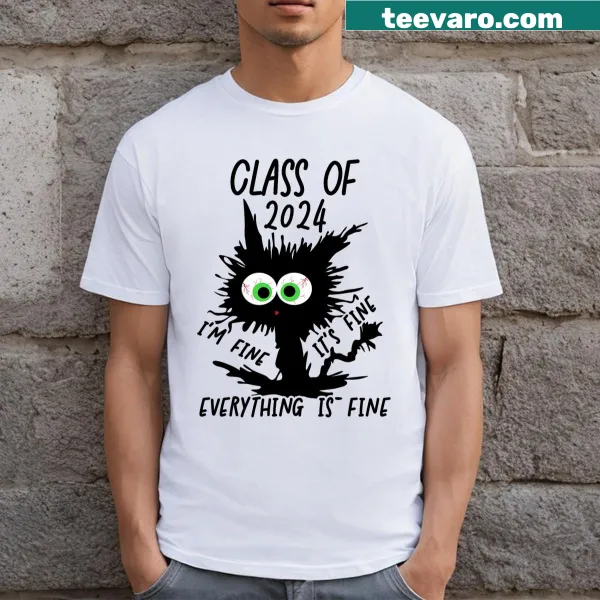 Minimalist Class of 2024 graduation t-shirt