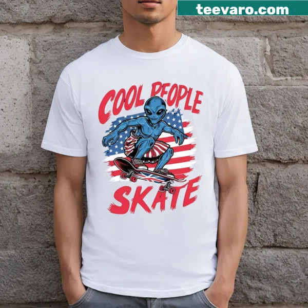 Cool People Skate t-shirt with bold text design