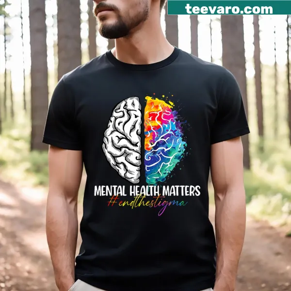 Mental health awareness t-shirt with tie dye design