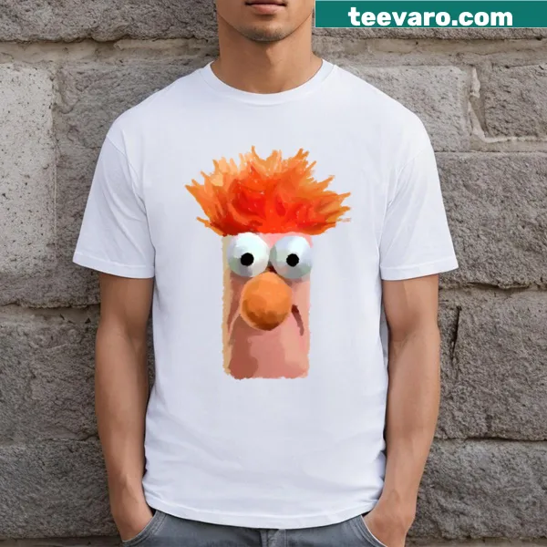Playful beaker sketch t-shirt with a whimsical fuzzy design
