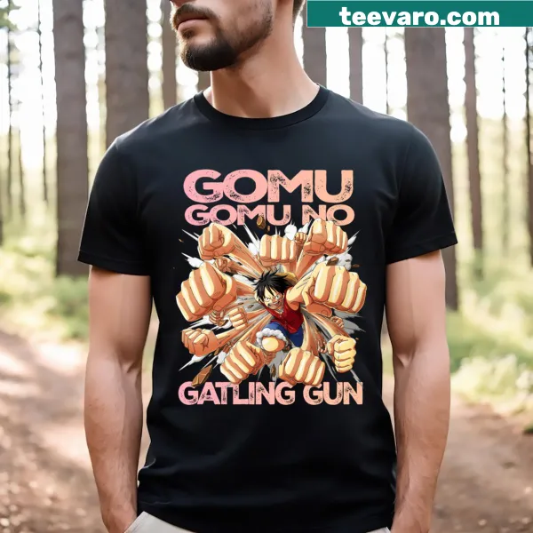 Gatling gun graphic T-shirt