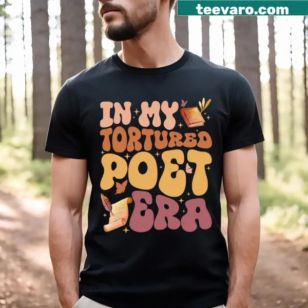 T-shirt for teachers and poets with creative typography