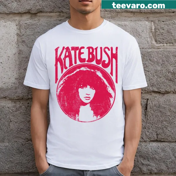 T-shirt featuring Kate Bush's circle logo in a bold design