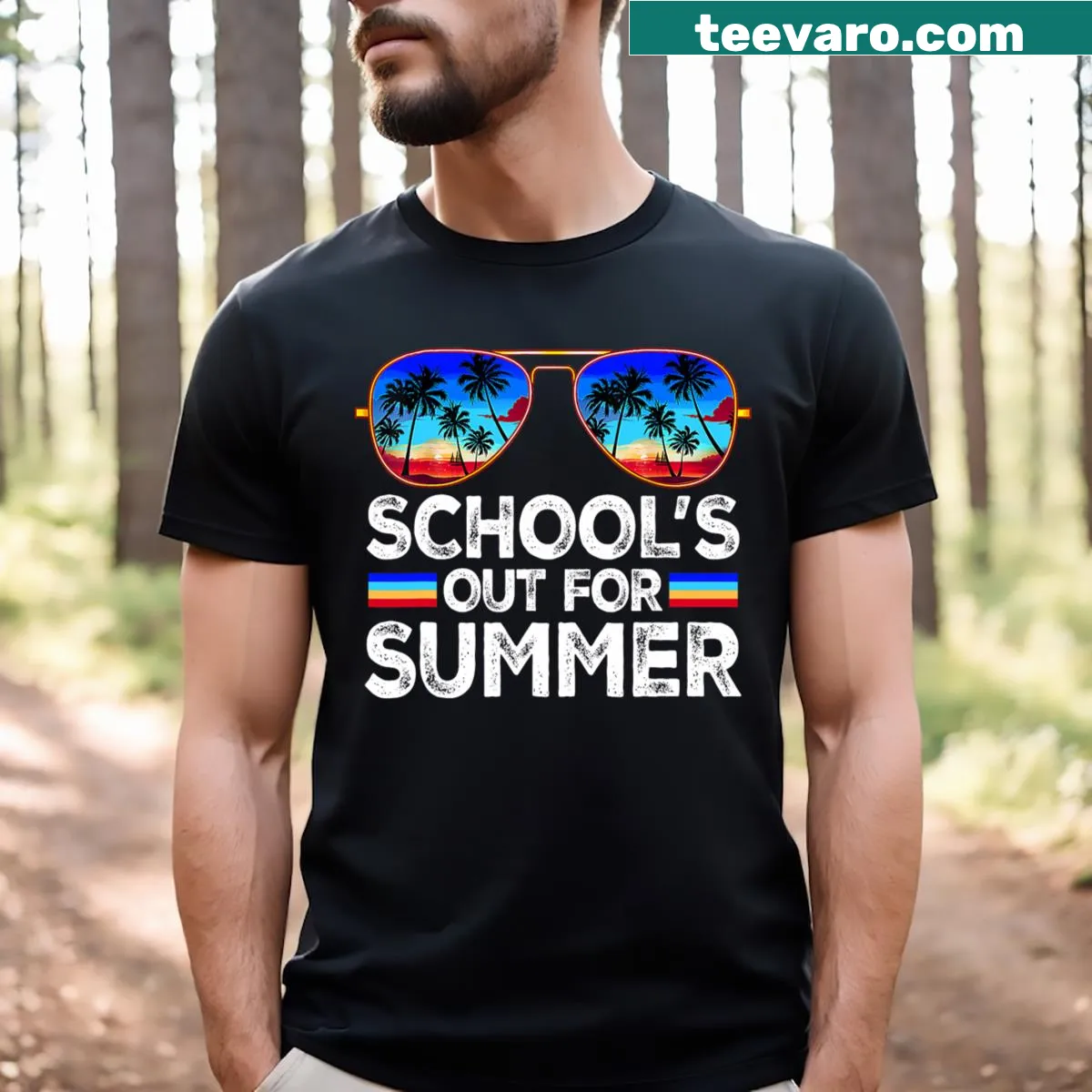 Humorous Last Day Of School T-shirt for teachers — on a men's t-shirt