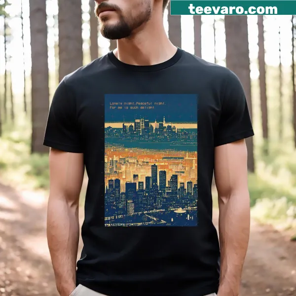 T-shirt portraying the theme of city life