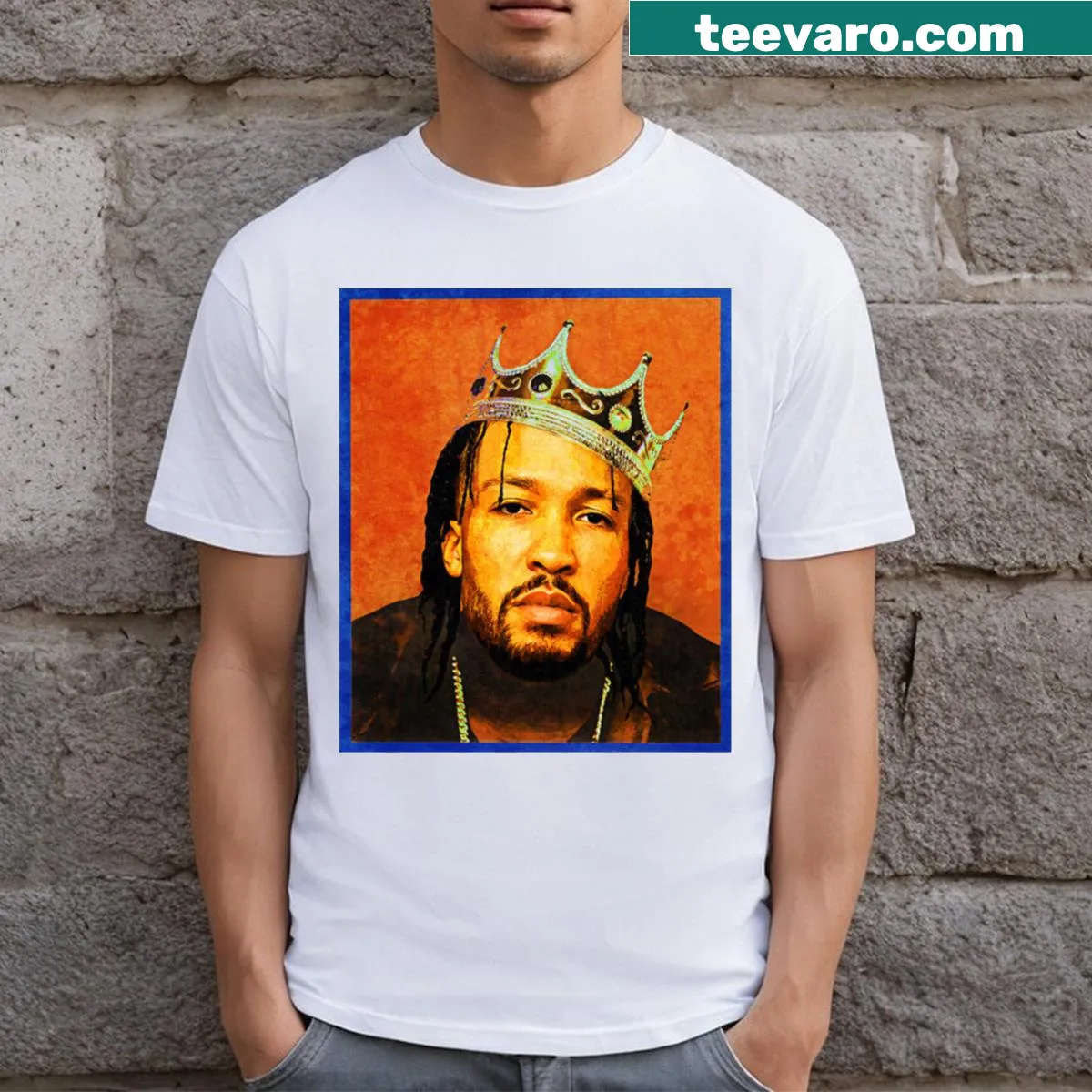 Sporty t-shirt featuring 'Notorious Jalen Brunson' text — on a men's t-shirt
