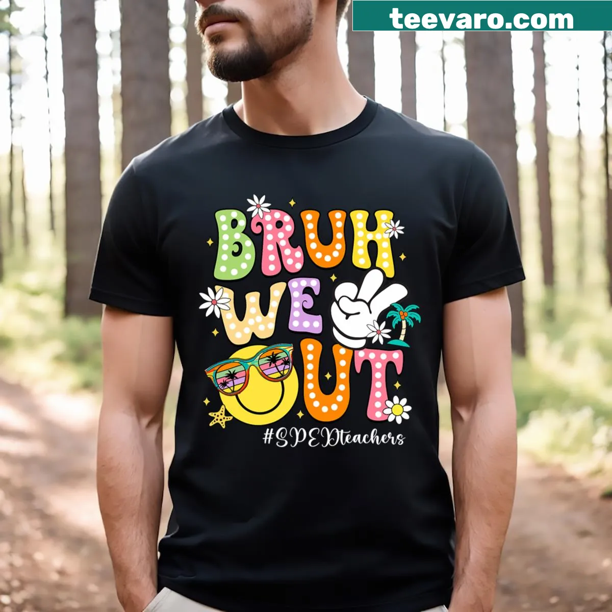 Retro t-shirt with a fun slogan for special education teachers' last day. — on a men's t-shirt