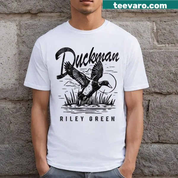 Illustrated Duckman design for Riley Green fans