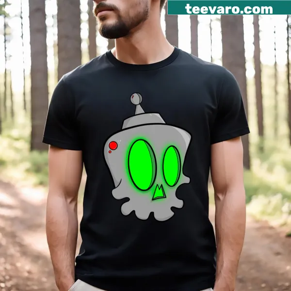 Playful robot illustration on a T-shirt