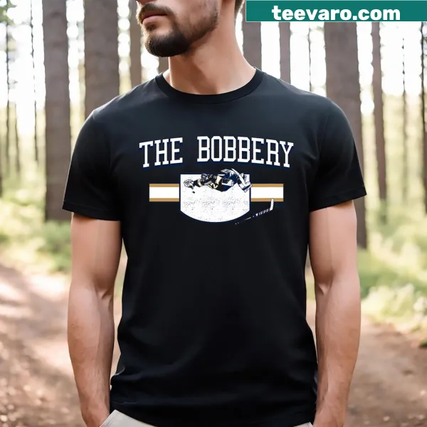 Sergei Bobrovsky Florida Hockey T-shirt with playful graphic of the player